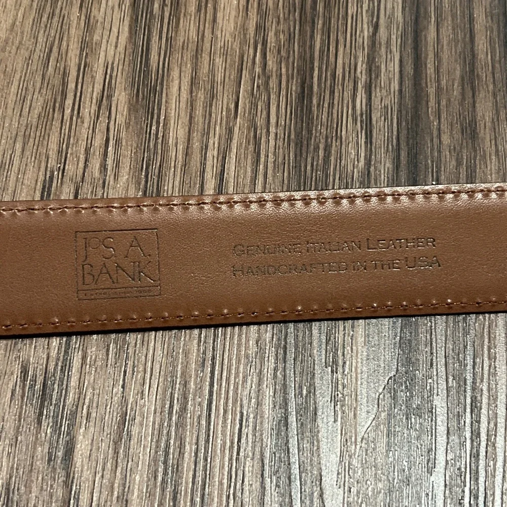 MEN'S JoS A. BANK BLACK GENUINE ITALIAN LEATHER BELT SIZE 40/100cm..